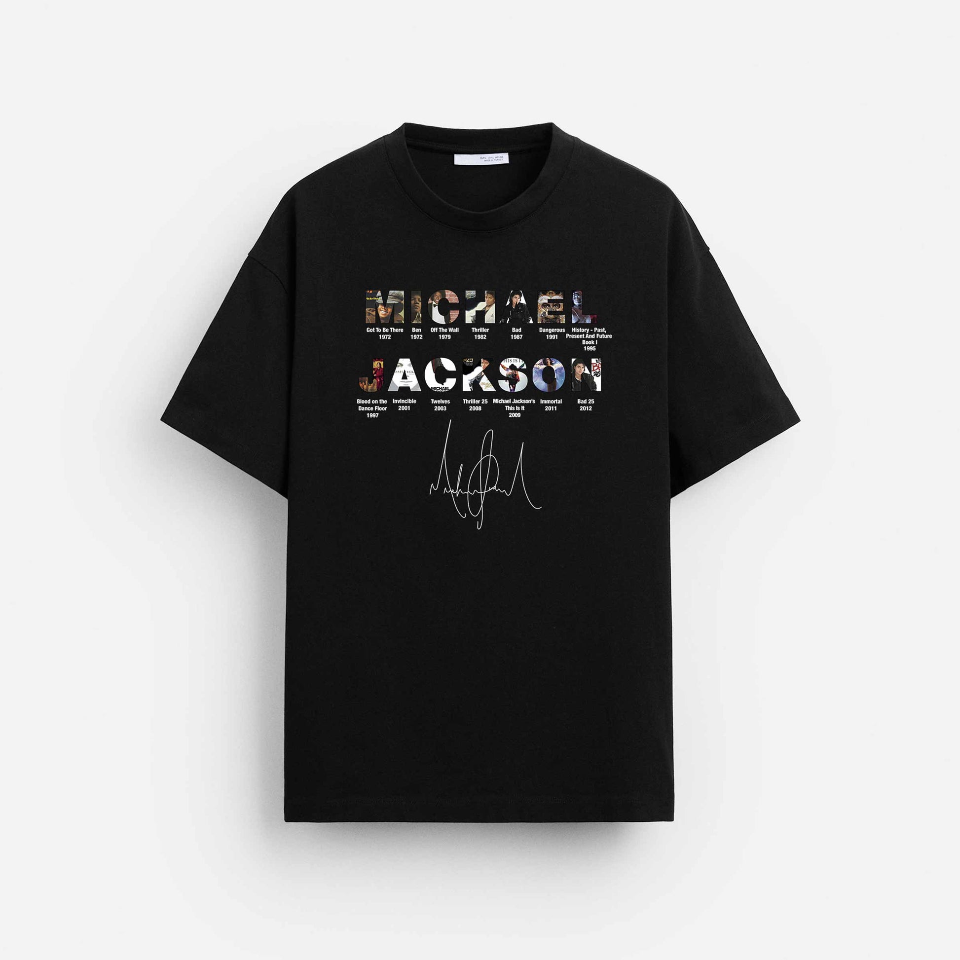 Camiseta Edit Mj - Negra